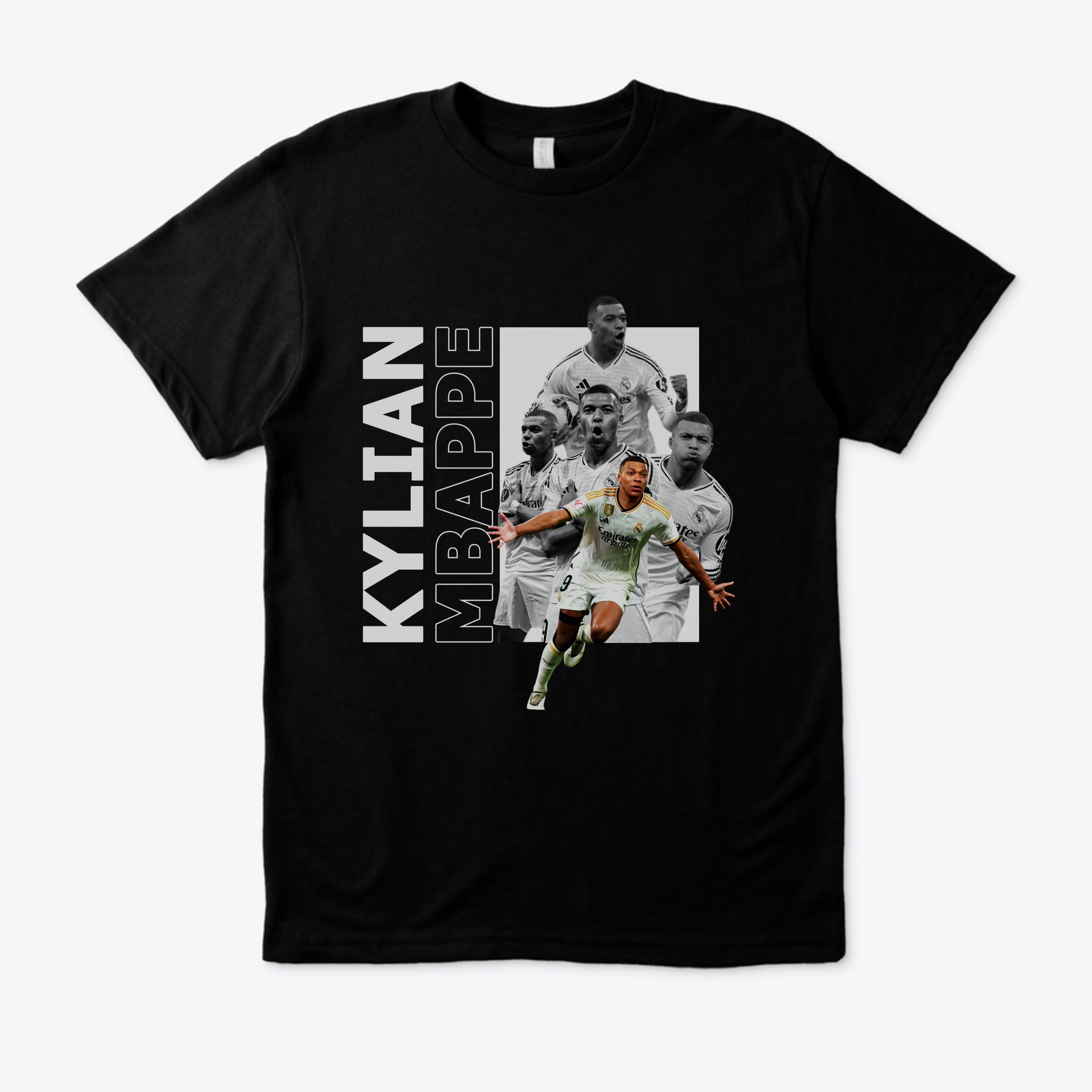 Killian Mbappe Real Madrid Tee (BLACK) - Limited Time