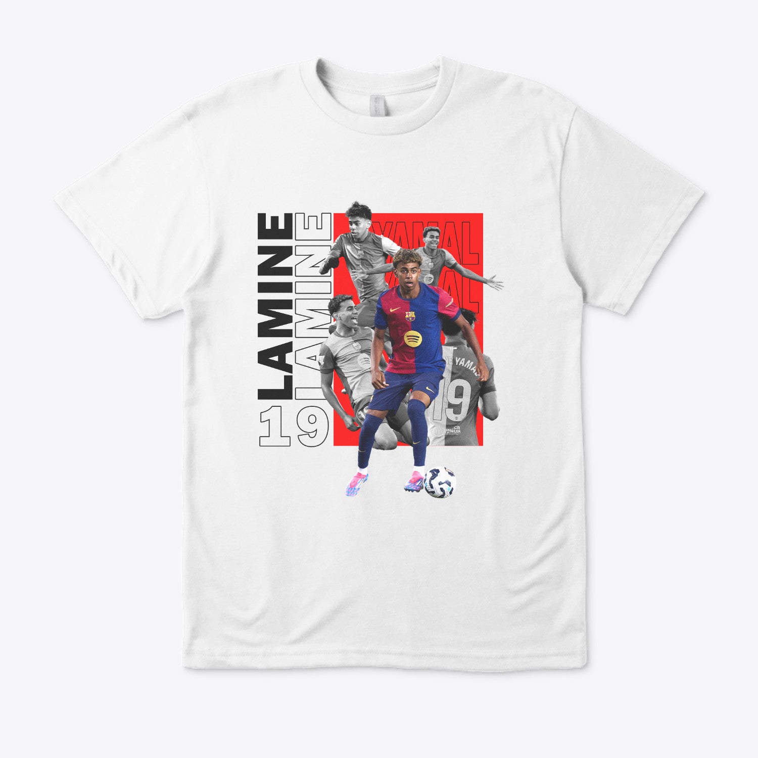 Lamine Yamal Youngstar Barcelona Tee (WHITE) - Limited Time
