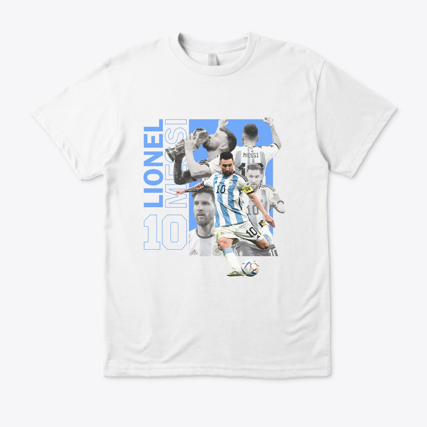 Leo Messi 2022 World Cup Winner Tee (WHITE) - Limited Time